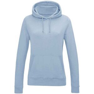 AWDis Womens/Ladies Girlie College Hoodie / Sky Blue